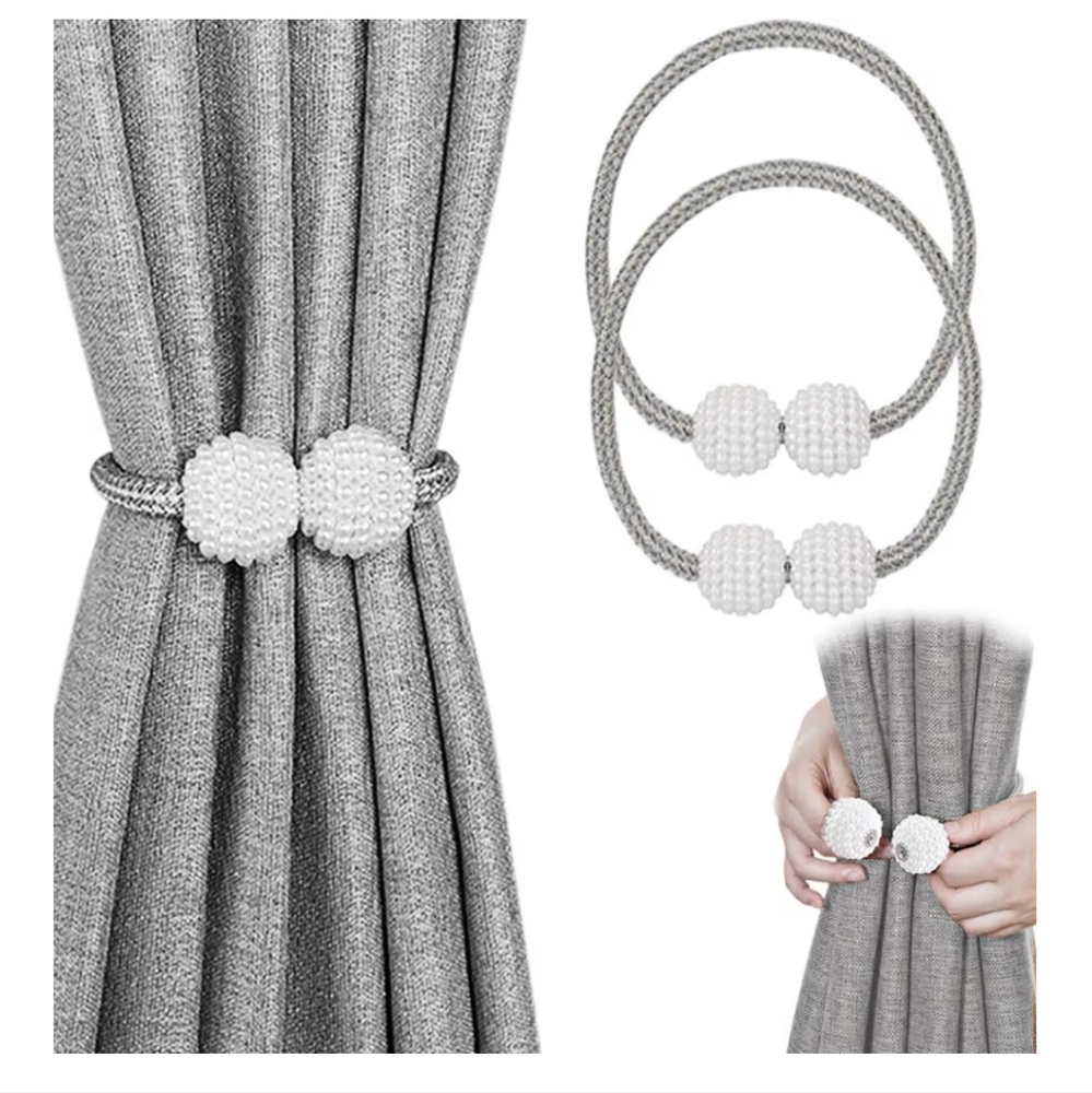 2 Pack Magnetic Curtain Tiebacks